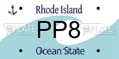 PP8 Rhode Island License Plate