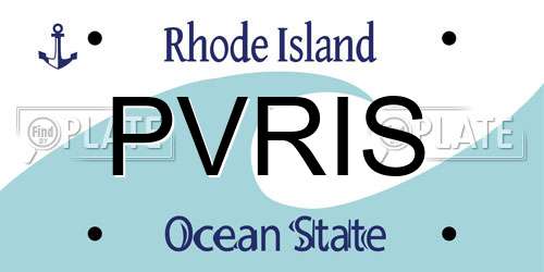 PVRIS Rhode Island License Plate