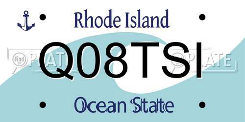 Q08TSI Rhode Island License Plate