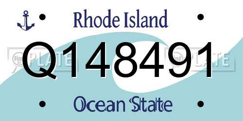 Q148491 Rhode Island License Plate