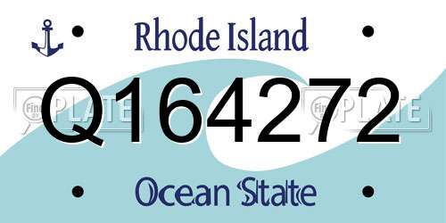 Q164272 Rhode Island License Plate