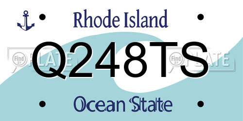 Q248TS Rhode Island License Plate