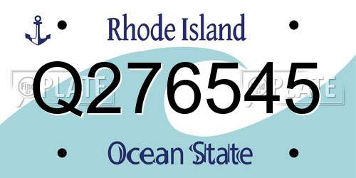 Q276545 Rhode Island License Plate