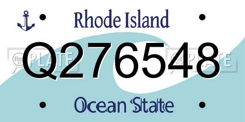 Q276548 Rhode Island License Plate
