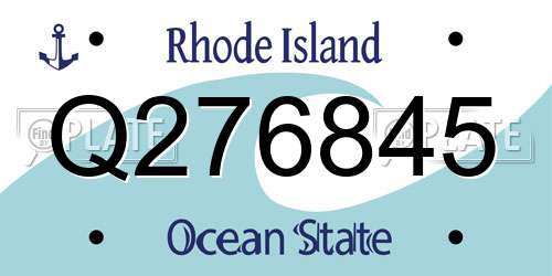 Q276845 Rhode Island License Plate