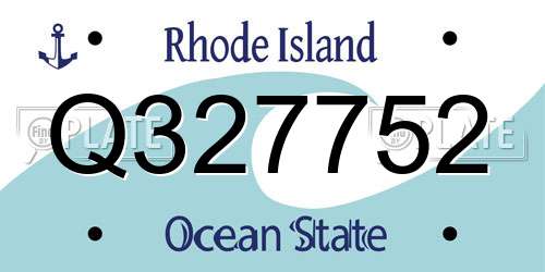 Q327752 Rhode Island License Plate