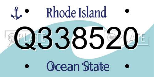 Q338520 Rhode Island License Plate
