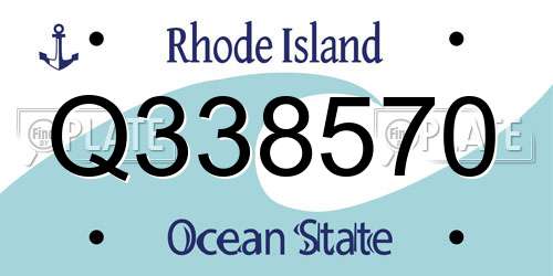 Q338570 Rhode Island License Plate