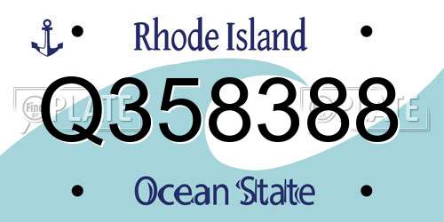 Q358388 Rhode Island License Plate