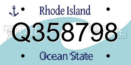 Q358798 Rhode Island License Plate