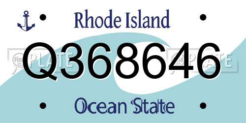 Q368646 Rhode Island License Plate