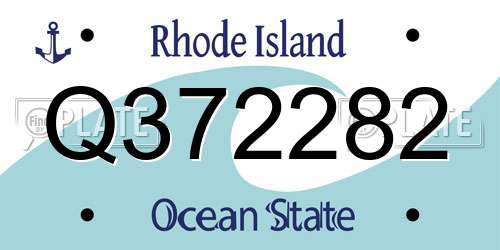Q372282 Rhode Island License Plate
