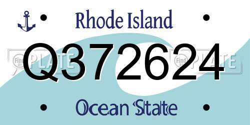 Q372624 Rhode Island License Plate