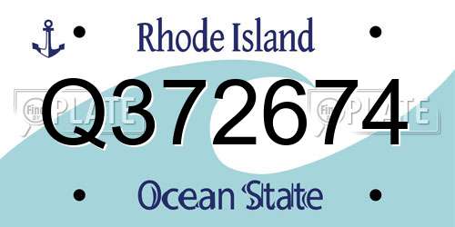 Q372674 Rhode Island License Plate