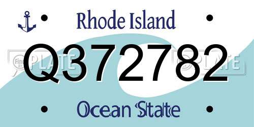 Q372782 Rhode Island License Plate