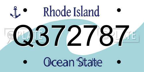 Q372787 Rhode Island License Plate