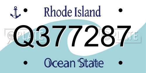 Q377287 Rhode Island License Plate