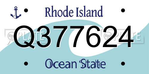 Q377624 Rhode Island License Plate