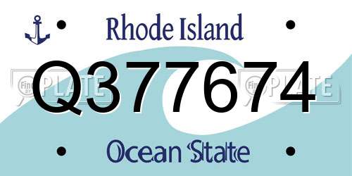 Q377674 Rhode Island License Plate