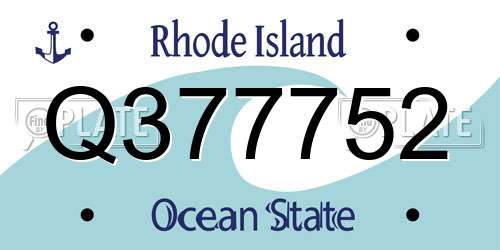 Q377752 Rhode Island License Plate