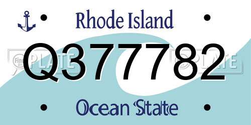 Q377782 Rhode Island License Plate
