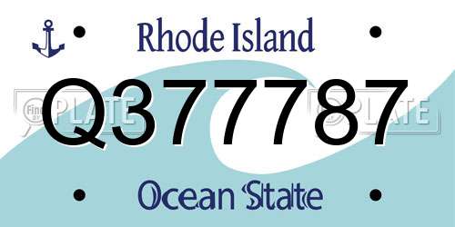Q377787 Rhode Island License Plate