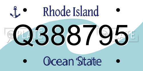 Q388795 Rhode Island License Plate