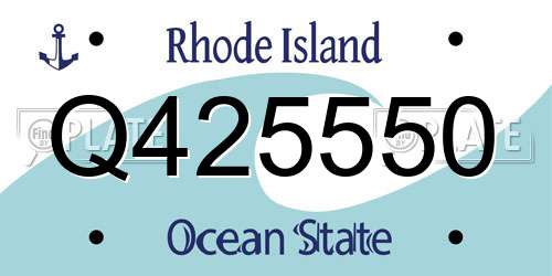 Q425550 Rhode Island License Plate