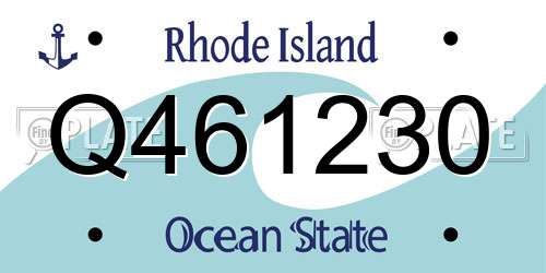 Q461230 Rhode Island License Plate