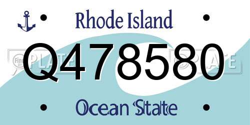 Q478580 Rhode Island License Plate