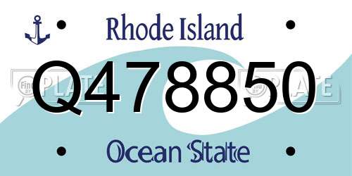 Q478850 Rhode Island License Plate