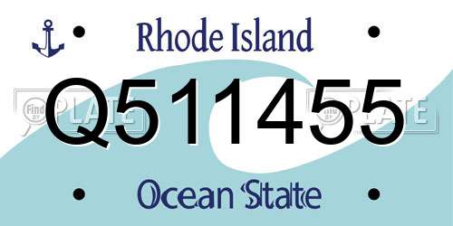 Q511455 Rhode Island License Plate