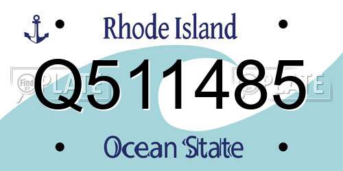 Q511485 Rhode Island License Plate