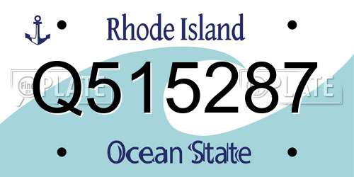 Q515287 Rhode Island License Plate