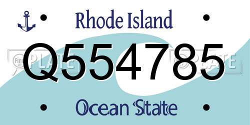 Q554785 Rhode Island License Plate