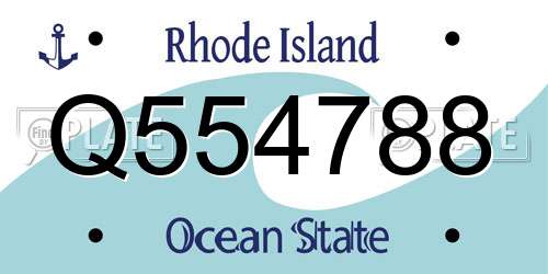 Q554788 Rhode Island License Plate