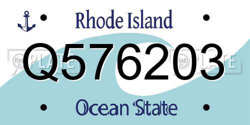 Q576203 Rhode Island License Plate