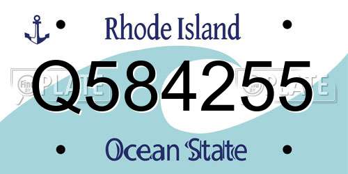 Q584255 Rhode Island License Plate