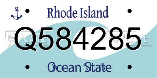 Q584285 Rhode Island License Plate