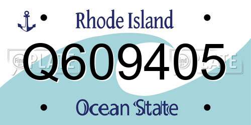 Q609405 Rhode Island License Plate