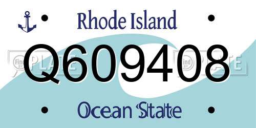 Q609408 Rhode Island License Plate