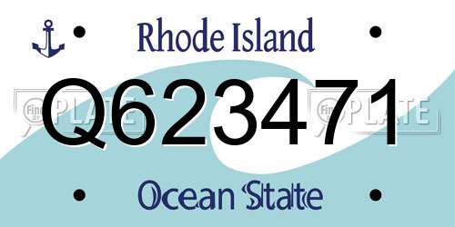 Q623471 Rhode Island License Plate