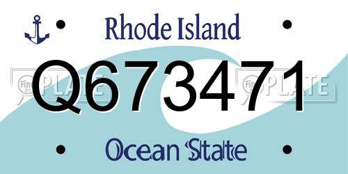 Q673471 Rhode Island License Plate