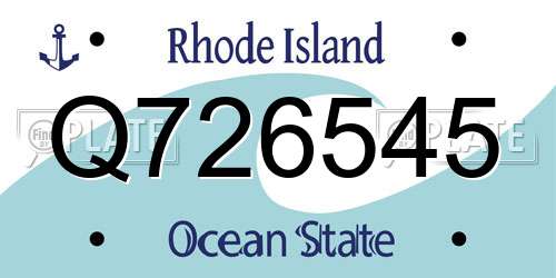 Q726545 Rhode Island License Plate