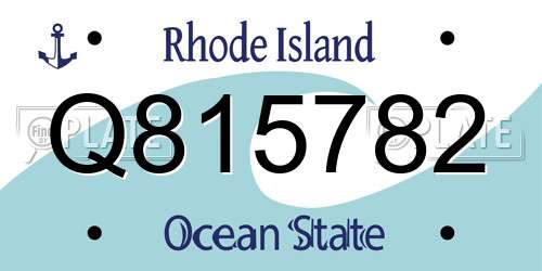 Q815782 Rhode Island License Plate