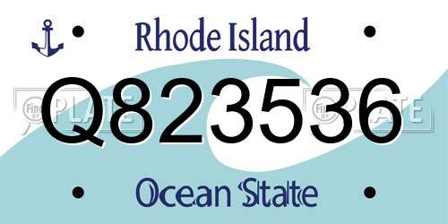 Q823536 Rhode Island License Plate