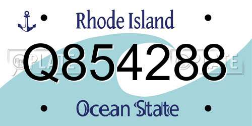 Q854288 Rhode Island License Plate
