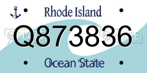 Q873836 Rhode Island License Plate
