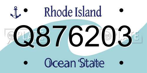 Q876203 Rhode Island License Plate