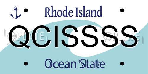 QCISSSS Rhode Island License Plate
